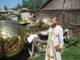 7-Освящение куполов в поселке Первомайском