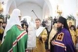 18-В Прощеное воскресенье Предстоятель Русской Церкви возглавил хиротонию архимандрита Амфилохия (Бондаренко) во епископа Усть-Каменогорского