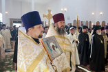 9-Предстоятель Русской Церкви совершил молебен новомученикам и исповедникам Казахстанским в Успенском кафедральном соборе г.Астаны