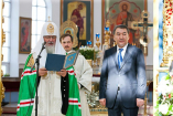 16-Предстоятель Русской Церкви совершил молебен новомученикам и исповедникам Казахстанским в Успенском кафедральном соборе г.Астаны