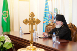 5-Святейший Патриарх Кирилл освятил здание Синода Митрополичьего Округа и духовно-культурного центра имени равноапостольных Кирилла и Мефодия