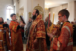 13-В среду Светлой седмицы в Андреевском кафедральном соборе  г.Усть-Каменогорска прошло богослужение, посвященное 150-летию со дня рождения Усть-Каменогорского священномученика протоиерея Александра Дагаева