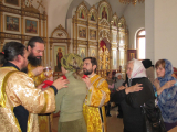 11-Молебен по случаю 65-летия со дня рождения  Святейшего Патриарха КИРИЛЛА  в Андреевском соборе г.Усть-Каменогорска