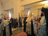 Всенощное бдение накануне Покрова Пресвятой Богородицы  в Андреевском соборе г.Усть-Каменогорска