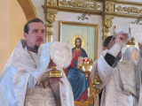 Божественная Литургия на праздник Сретения Господня  в Андреевском кафедральном соборе г.Усть-Каменогорска